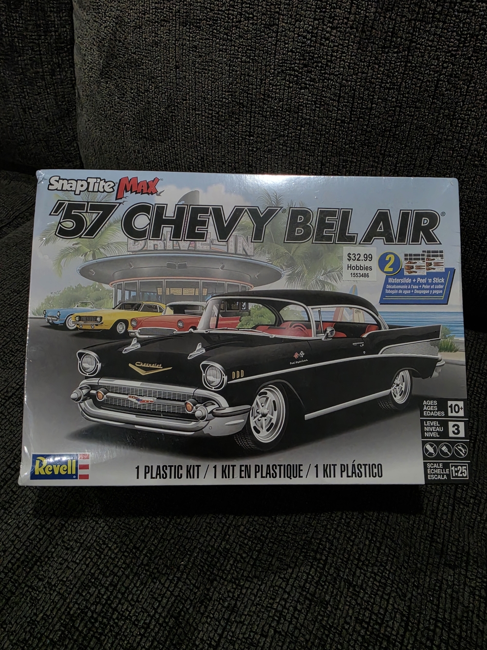 '57 Chevy Bel Air SnapTite Max Model Kit - Black